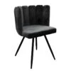 Chaise Ariel Velours Noir - Noir -Mobilia Boutique chaise 9219279