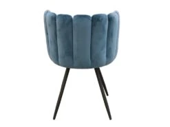 Chaise Ariel Velours Bleu Canard - Bleu Canard -Mobilia Boutique chaise 9219361