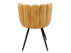 Chaise Ariel Velours Jaune Moutarde - Jaune Moutarde -Mobilia Boutique chaise 9219377