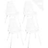 KAYELLES Lot De 4 Chaises De Cuisine Nid D’abeille OTA (Blanc) -Mobilia Boutique chaise 9235193