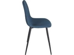 Lot De 4 Chaises Design Tissu Rembourrées NOVA (bleu) -Mobilia Boutique chaise 9241641