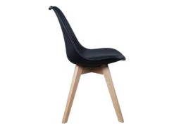 MEDALINE - Lot De 6 Chaises Scandinaves Noires -Mobilia Boutique chaise 9243421