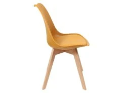 MEDALINE - Lot De 6 Chaises Scandinaves Jaunes -Mobilia Boutique chaise 9243687