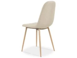 Lot De 4 Chaises Scandinaves Bali Tissu Beige -Mobilia Boutique chaise 9243991