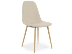 Lot De 4 Chaises Scandinaves Bali Tissu Beige -Mobilia Boutique chaise 9243993
