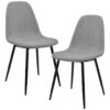 Lot De 2 Chaises De Salle à Manger Kerava 86 X 46 Cm Gris [en.casa] -Mobilia Boutique chaise 9244457