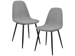 Lot De 2 Chaises De Salle à Manger Kerava 86 X 46 Cm Gris [en.casa]