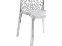 Lot 4 Chaises Ajourées Empilables Transparentes - GRUYER 8 Lot 4 Chaises Ajourées Empilables Transparentes - GRUYER -Mobilia Boutique chaise 9245559