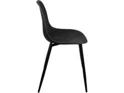 KAYELLES Lot De 4 Chaises De Cuisine Nid D’abeille OTA (Noir) -Mobilia Boutique chaise 9245589