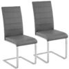 Lot De 2 Chaises De Salle à Manger Salon Cuisine Design Gris 1908015 -Mobilia Boutique chaise 9245697
