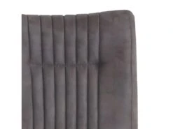 Chaise Velours Taupe Foncé Et Pieds Design En Métal Noir - VIVI -Mobilia Boutique chaise 9246019