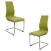 Lot 2 Chaises Originales Vert Anis - PEPS -Mobilia Boutique chaise 9246171