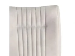 Lot De 2 Chaises Velours Gris Clair Et Pieds Design Métal Noir - VIVI -Mobilia Boutique chaise 9246195