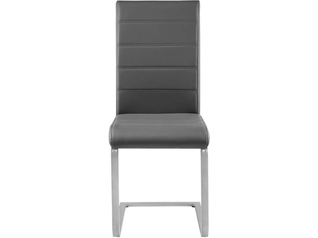 Lot De 8 Chaises Pieds Acier Siège De Salon Cuisine Salle à Manger Design Carré élégant Gris 08_0000092 7 Lot De 8 Chaises Pieds Acier Siège De Salon Cuisine Salle à Manger Design Carré élégant Gris 08_0000092 – Image 5