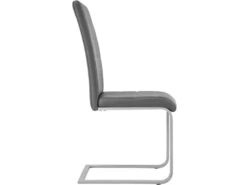 Lot De 6 Chaises Pieds Acier Siège De Salon Cuisine Salle à Manger Design Carré élégant Gris 08_0000122 -Mobilia Boutique chaise 9246223