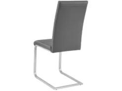 Lot De 6 Chaises Pieds Acier Siège De Salon Cuisine Salle à Manger Design Carré élégant Gris 08_0000122 -Mobilia Boutique chaise 9246225