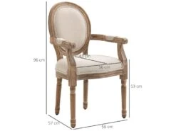 Chaise De Salle à Manger Chaise De Salon Médaillon Style Louis XVI Bois Hévéa Patiné Sculpté Tissu Beige 8 Chaise De Salle à Manger Chaise De Salon Médaillon Style Louis XVI Bois Hévéa Patiné Sculpté Tissu Beige -Mobilia Boutique chaise 9247207