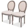 Lot De Deux Chaises De Salle à Manger 2 Pièces Lin 1902118 2 Lot De Deux Chaises De Salle à Manger 2 Pièces Lin 1902118 -Mobilia Boutique chaise 9247223