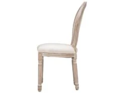 Lot De 2 Chaises Coloris Beige Lin - Longueur 49 X Profondeur 56 X Hauteur 96 Cm -Mobilia Boutique chaise 9247329