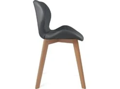 KAYELLES Lot De 4 Chaises Scandinaves Design Simili FATI (gris) -Mobilia Boutique chaise 9248299