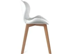 KAYELLES Lot De 4 Chaises Scandinaves Design Simili FATI (blanc) -Mobilia Boutique chaise 9249281