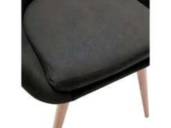 CANCUN - Chaise Scandinave Tissu Gris Anthracite Pieds Métal Effet Bois (x2) 10 CANCUN - Chaise Scandinave Tissu Gris Anthracite Pieds Métal Effet Bois (x2) -Mobilia Boutique chaise 9249381