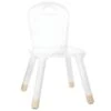 Lot De 2 Chaises Douceur Blanc Pour Enfant En Bois - Dim : L28x L50 X H28 Cm