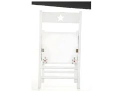 Chaise Pliante Pour Enfant En Bois Blanc H 51.9 Cm -Mobilia Boutique chaise 9280011