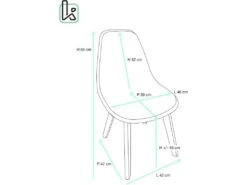 Lot De 4 Chaises Cuisine Style Scandinave NAO (noir) 11 Lot De 4 Chaises Cuisine Style Scandinave NAO (noir) -Mobilia Boutique chaise 9524881