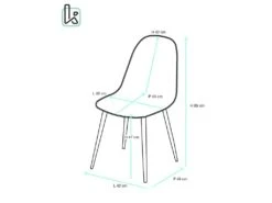 Lot De 4 Chaises De Cuisine Design NOVA (blanc) -Mobilia Boutique chaise 9524911