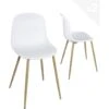 Lot De 2 Chaises De Cuisine Design YENI (blanc) -Mobilia Boutique chaise 9525301