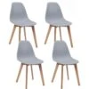Lot De 4 Chaises Cuisine Style Scandinave NAO (gris) -Mobilia Boutique chaise 9525641