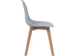 Lot De 4 Chaises Cuisine Style Scandinave NAO (gris) -Mobilia Boutique chaise 9525645