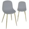 Lot De 2 Chaises De Cuisine Design YENI (gris) -Mobilia Boutique chaise 9525681