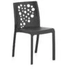 Lot De 6 Chaises De Table-salle à Manger - Cuisine - Interieur/exterieur En Résine Coloris Anthracite - Longueur 48 X Profondeur 54 X Hauteur 81 Cm 2 Lot De 6 Chaises De Table-salle à Manger - Cuisine - Interieur/exterieur En Résine Coloris Anthracite - Longueur 48 X Profondeur 54 X Hauteur 81 Cm -Mobilia Boutique chaise 9535657