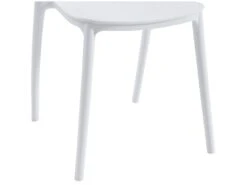 Lot De 6 Chaises Empilables En Polypropylène - Blanc - CARETANE -Mobilia Boutique chaise 9814905