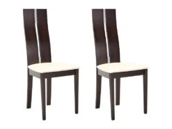 Ensemble Table CENTAURI + 4 Chaises SALENA - Hêtre - Wengé 21 Ensemble Table CENTAURI + 4 Chaises SALENA - Hêtre - Wengé -Mobilia Boutique ensemble table chaises 326779