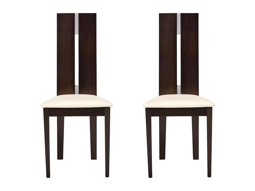 Ensemble Table CENTAURI + 4 Chaises SALENA - Hêtre - Wengé 11 Ensemble Table CENTAURI + 4 Chaises SALENA - Hêtre - Wengé – Image 9