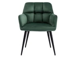 Lot De 2 Chaises Avec Accoudoirs - Velours Et Métal - Vert - PEGA De Pascal MORABITO -Mobilia Boutique ensemble table chaises 423597