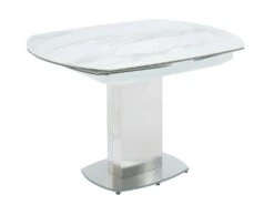 Ensemble Table TALICIA + 4 Chaises PEGA - Blanc Et Bleu -Mobilia Boutique ensemble table chaises 432181