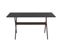 Ensemble Table + 6 Chaises - Anthracite, Gris Et Naturel Foncé - SERANI -Mobilia Boutique ensemble table et chaise 10732341
