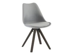 Ensemble Table + 6 Chaises - Anthracite, Gris Et Naturel Foncé - SERANI -Mobilia Boutique ensemble table et chaise 10732343