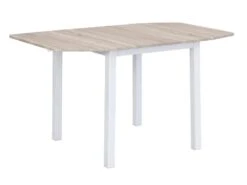 Ensemble Table + 4 Chaises En MDF Et Métal - Naturel Et Blanc - MAEWIN -Mobilia Boutique ensemble table et chaise 12307401