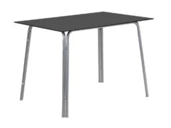Ensemble Table + 4 Chaises - Noir Et Chromé - VILIARI 15 Ensemble Table + 4 Chaises - Noir Et Chromé - VILIARI -Mobilia Boutique ensemble table et chaise 12342063