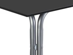 Ensemble Table + 4 Chaises - Noir Et Chromé - VILIARI 16 Ensemble Table + 4 Chaises - Noir Et Chromé - VILIARI -Mobilia Boutique ensemble table et chaise 12342065