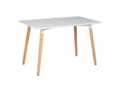 Ensemble Table Rectangulaire 120cm PIA Et 4 Chaises NORA Blanc - HAPPY GARDEN -Mobilia Boutique ensemble table et chaise 13095119