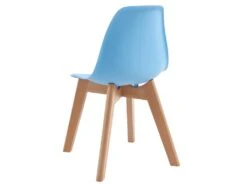 Ensemble Table Enfant LOULOUNE + 2 Chaises LILINOU - Naturel Et Bleu -Mobilia Boutique ensemble table et chaise 13538365