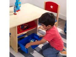 Table, Chaises Et Bac Rangement Enfant En Bois Etoile -Mobilia Boutique ensemble table et chaise 17709019