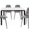 Sabine120 Cm Luna 4pk Gris -Mobilia Boutique ensemble table et chaise 20998877