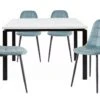 Sabine120 Cm Luna 4pk Bleu -Mobilia Boutique ensemble table et chaise 21679757